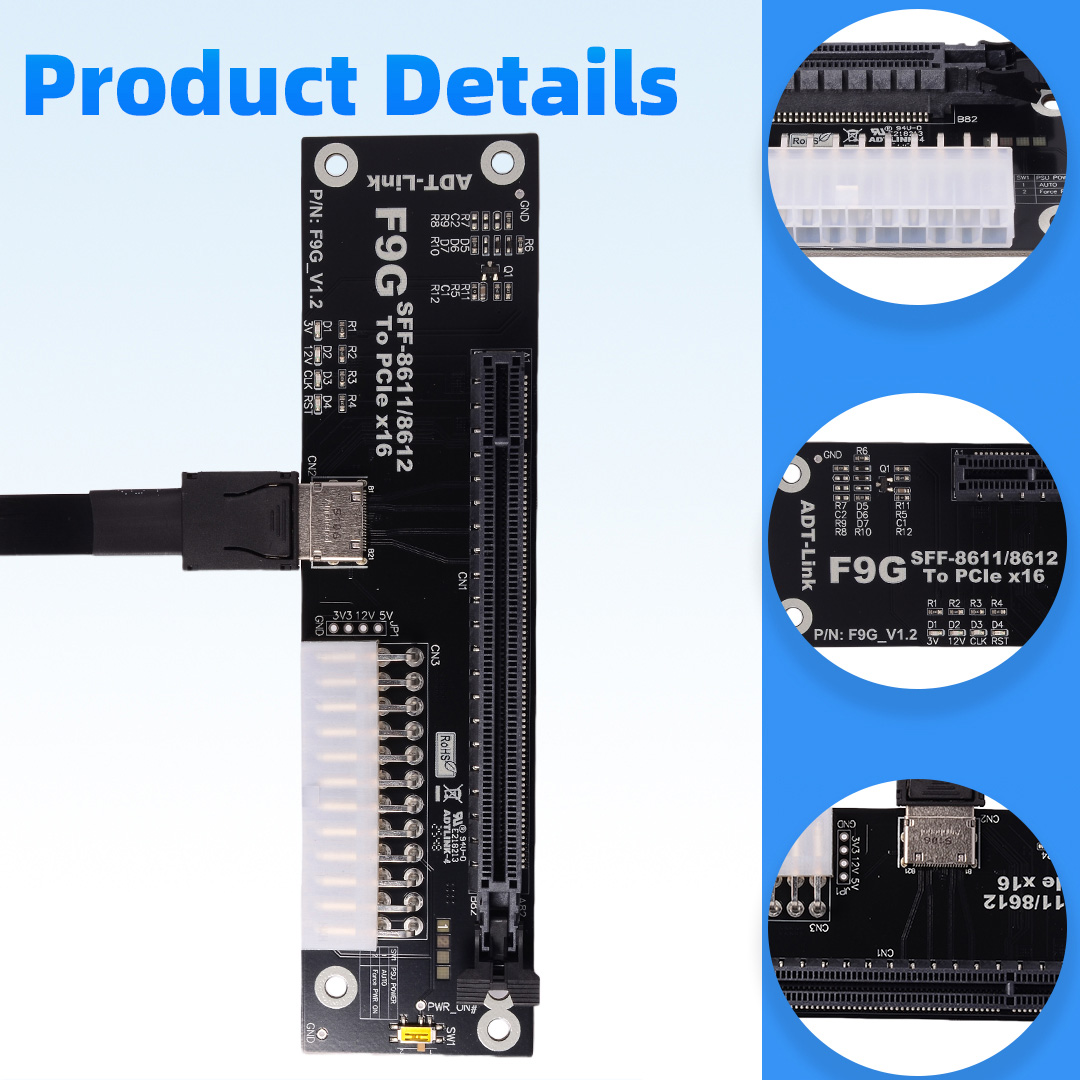 OCuLink SFF-8611 /8612 naar PC - Oculink Egpu Dock Graphics Card recensie en prijs