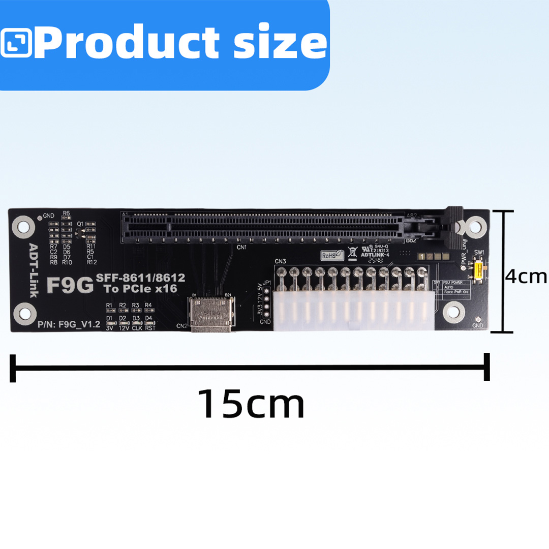 OCuLink SFF-8611 /8612 naar PC - Oculink Egpu Dock Graphics Card recensie en prijs